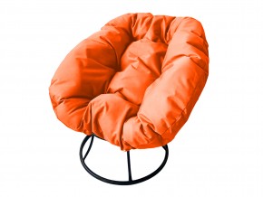 Кресло Пончик без ротанга оранжевая подушка в Карабаше - karabash.mebel74.com | фото