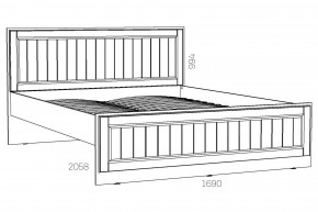 Кровать 1600 Оливия НМ 040.34 Х в Карабаше - karabash.mebel74.com | фото 2