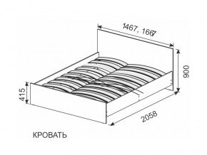 Кровать 1600х2000 ортопедическое основание в Карабаше - karabash.mebel74.com | фото