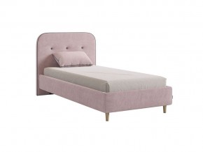 Кровать 900 Лео велюр нежно-розовый в Карабаше - karabash.mebel74.com | фото 1