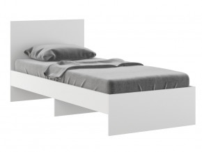 Кровать 900 Осло модуль М11 с настилом Лайт Белый в Карабаше - karabash.mebel74.com | фото 1