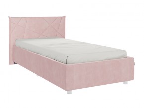 Кровать Бест 900 велюр нежно-розовый в Карабаше - karabash.mebel74.com | фото