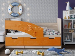 Кровать Дельфин-6 МДФ 1600 Оранжевый металлик в Карабаше - karabash.mebel74.com | фото
