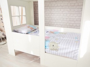 Кровать детская Теремок без ящика белая в Карабаше - karabash.mebel74.com | фото 2