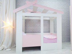 Кровать детская Теремок без ящика розовая в Карабаше - karabash.mebel74.com | фото 1