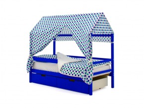 Кровать-домик Svogen с ящиками и бортиком синий в Карабаше - karabash.mebel74.com | фото 5