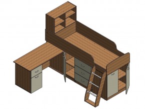 Кровать Дюймовочка 1 Салатовый в Карабаше - karabash.mebel74.com | фото 3