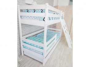 Кровать двухъярусная Сонечка с наклонной лестницей и ящиками в Карабаше - karabash.mebel74.com | фото 3