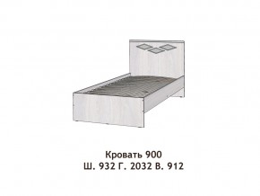 Кровать Диана 900 в Карабаше - karabash.mebel74.com | фото 2