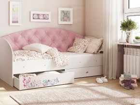 Кровать Эльза Белый-розовый в Карабаше - karabash.mebel74.com | фото