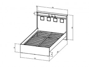 Кровать Коста-Рика 1200 в Карабаше - karabash.mebel74.com | фото 2