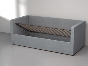 Кровать мягкая с подъёмным механизмом арт. 030 серый в Карабаше - karabash.mebel74.com | фото 2