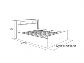 Кровать Ольга 19 1200 в Карабаше - karabash.mebel74.com | фото 2