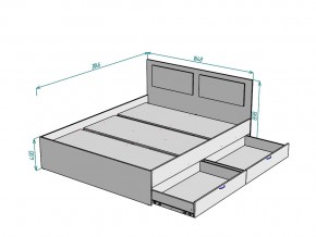 Кровать Ольга L39 ширина 1600 в Карабаше - karabash.mebel74.com | фото 3