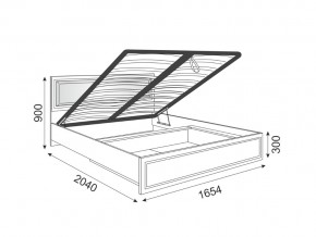 Кровать подъемная со спинкой Беатрис 11 Орех в Карабаше - karabash.mebel74.com | фото 2