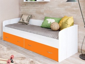 Кровать с выкатными ящиками Винтерберг, оранжевый в Карабаше - karabash.mebel74.com | фото