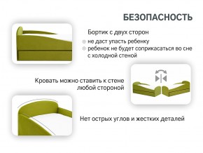 Кровать с ящиком Letmo оливковый (велюр) в Карабаше - karabash.mebel74.com | фото 13