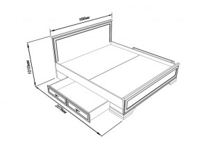 Кровать S320-LOZ/180 с выкатными тумбами Кентаки каштан в Карабаше - karabash.mebel74.com | фото 2