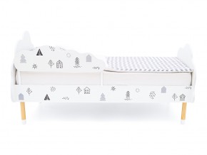 Кровать Stumpa Облако с бортиком рисунок Домики в Карабаше - karabash.mebel74.com | фото 3