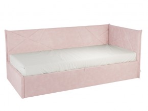 Кровать тахта Бест 900 велюр нежно-розовый в Карабаше - karabash.mebel74.com | фото