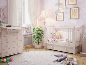 Кроватка детская белая Джулия в Карабаше - karabash.mebel74.com | фото 2