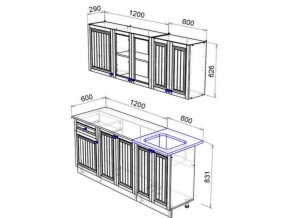 Кухня Хозяюшка 1800 фисташка в Карабаше - karabash.mebel74.com | фото 2