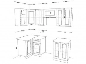 Кухонный гарнитур 10 Белый Вегас 1000х2200 мм в Карабаше - karabash.mebel74.com | фото 2