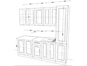 Кухонный гарнитур 12 Белый Вегас 2200 мм в Карабаше - karabash.mebel74.com | фото 2