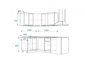 Кухонный гарнитур 3Р РоялВуд 1200*1400 мм в Карабаше - karabash.mebel74.com | фото 2