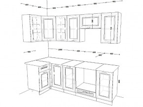 Кухонный гарнитур 5 Белый Вегас 1000х2400 мм в Карабаше - karabash.mebel74.com | фото 2