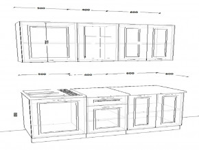 Кухонный гарнитур 7 Белый Вегас 1500 мм в Карабаше - karabash.mebel74.com | фото 2