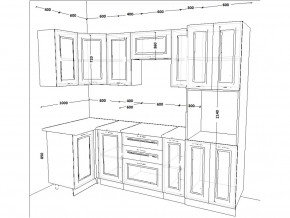 Кухонный гарнитур 9 Белый Вегас 1000х2500 мм в Карабаше - karabash.mebel74.com | фото 2