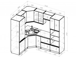 Кухонный гарнитур Адажио оптима 1800х2400 мм в Карабаше - karabash.mebel74.com | фото 6