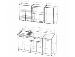 Кухонный гарнитур Алина стандарт 1600 мм в Карабаше - karabash.mebel74.com | фото 5