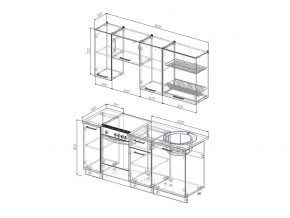 Кухонный гарнитур Жемчуг 1800 в Карабаше - karabash.mebel74.com | фото 3