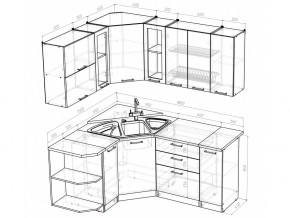 Кухонный гарнитур Кира оптима 1500х1800 мм в Карабаше - karabash.mebel74.com | фото 5