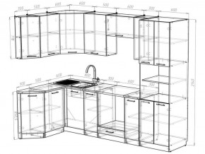 Кухонный гарнитур Лоретта гранд прайм 2600х1400 мм в Карабаше - karabash.mebel74.com | фото 4