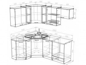 Кухонный гарнитур Лира мега оптима 2000х1500 мм в Карабаше - karabash.mebel74.com | фото 4