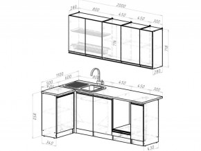 Кухонный гарнитур Ноктюрн прайм 400х1100х2000 мм в Карабаше - karabash.mebel74.com | фото 6