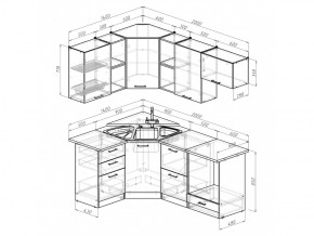 Кухонный гарнитур Ольга оптима 4 1400х2000 мм в Карабаше - karabash.mebel74.com | фото 6