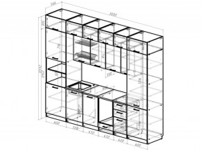 Кухонный гарнитур Сапфир 2 Экстра 3000 мм в Карабаше - karabash.mebel74.com | фото 3