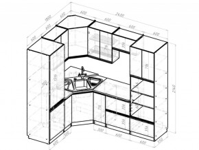 Кухонный гарнитур Симфония оптима 1800х2400 мм в Карабаше - karabash.mebel74.com | фото 6