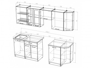 Кухонный гарнитур Симона базис 2400 мм в Карабаше - karabash.mebel74.com | фото 3