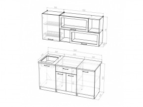 Кухонный гарнитур Симона стандарт 1600 мм в Карабаше - karabash.mebel74.com | фото 6