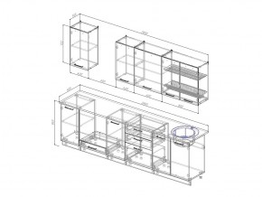 Кухонный гарнитур Вегас 2800 в Карабаше - karabash.mebel74.com | фото 3