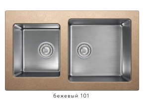 Мойка комбинированная Tolero twist TTS-840 Бежевый 101 в Карабаше - karabash.mebel74.com | фото