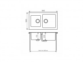 Мойка комбинированная Tolero twist TTS-840 Сафари 102 в Карабаше - karabash.mebel74.com | фото 2