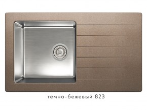 Мойка комбинированная Tolero twist TTS-860 Темно-бежевый 82 в Карабаше - karabash.mebel74.com | фото 1