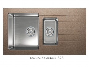 Мойка комбинированная Tolero twist TTS-890 Темно-бежевый 823 в Карабаше - karabash.mebel74.com | фото