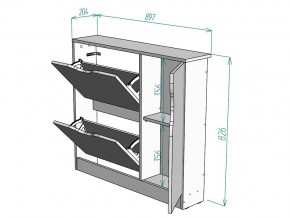 Обувница W106 в Карабаше - karabash.mebel74.com | фото 3